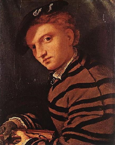 Lorenzo Lotto Young Man with Book oil painting picture
